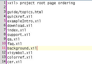 screenshot of root page.order in jEdit